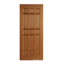 GO-D6 Puerta de puerta de madera interior 6 paneles pintados de decoración de madera natural para el hogar Puertas